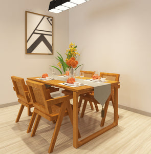 Elliot Dining Chair-Dark Honey