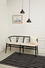 Load image into Gallery viewer, Pia Wishbone Dining Bench-Black