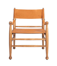 Load image into Gallery viewer, 32.75&quot;H SITKA LEATHER ACCENT CHAIR IN CAMEL
