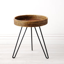 Load image into Gallery viewer, Amapura Small Round Rattan Side Table