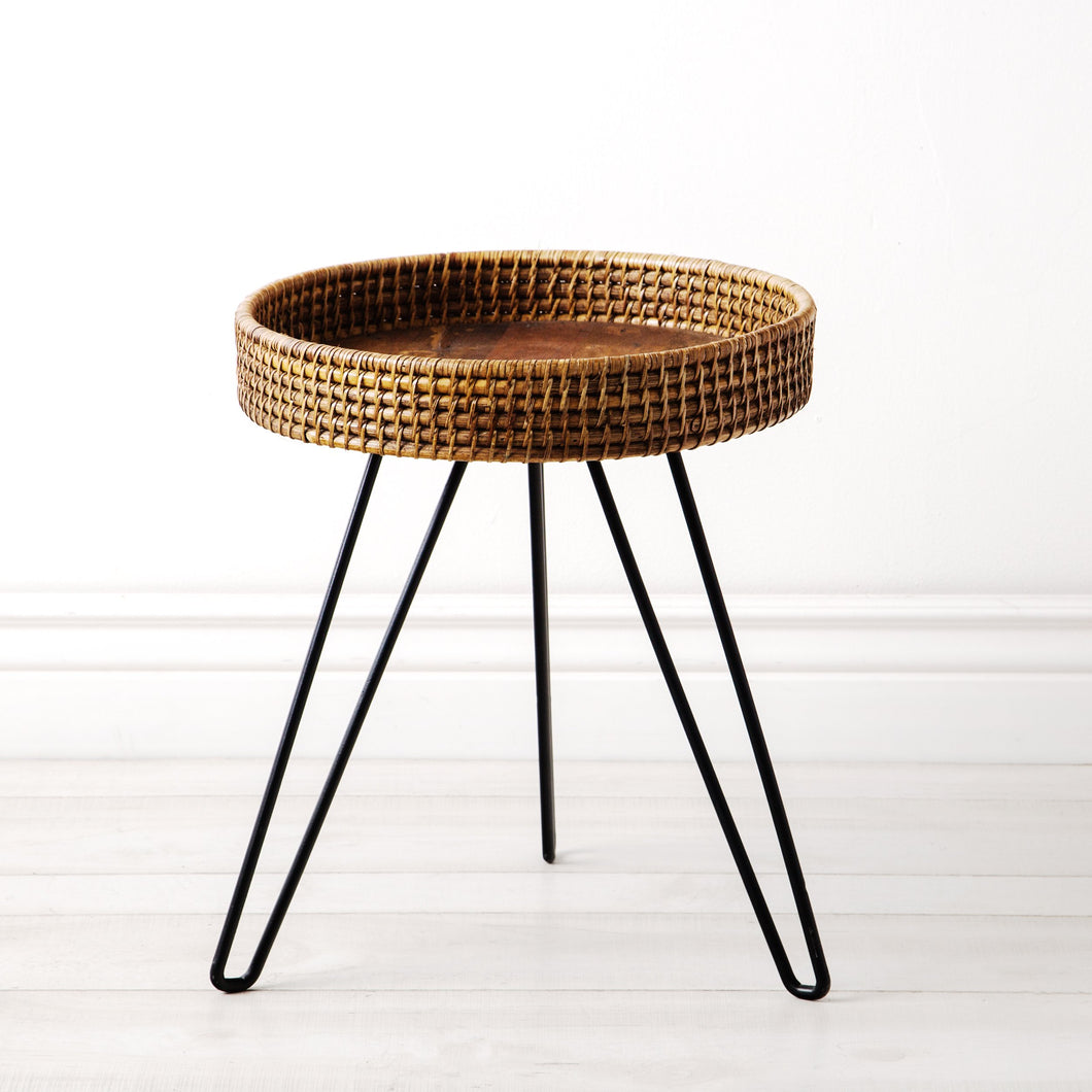 Amapura Small Round Rattan Side Table